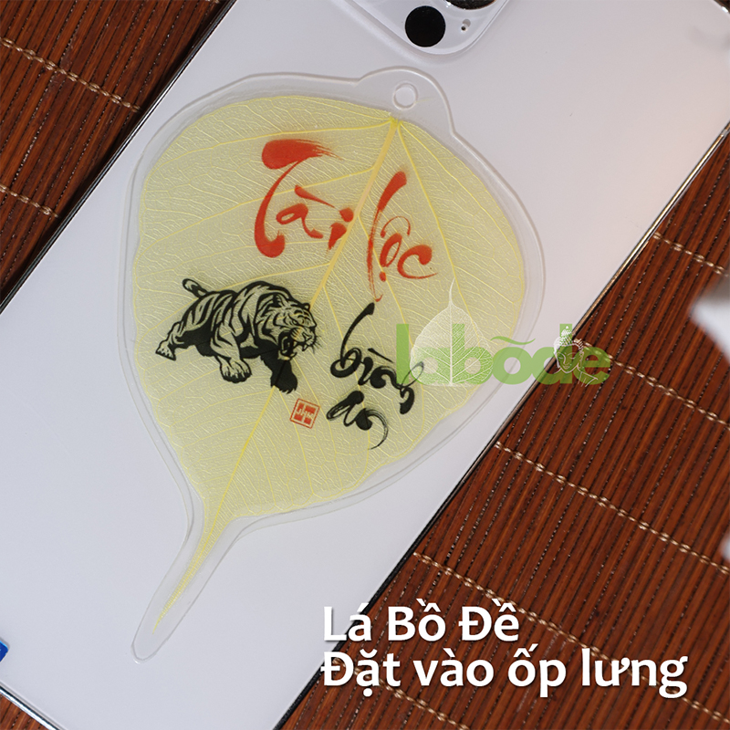 lá bồ đề tuổi dần trang trí ốp lưng điện thoại