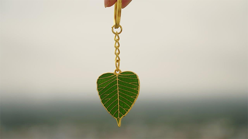 lá bồ đề may mắn