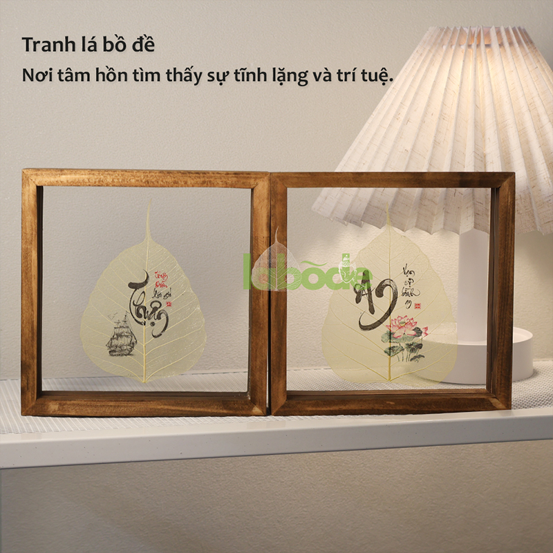 tranh lá bồ đề vạn sự bình an tranh lá bồ đề vạn sự bình an