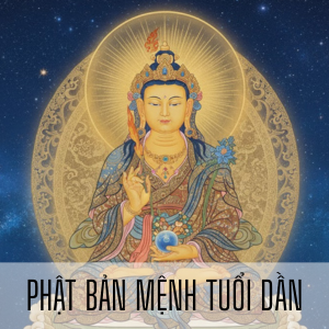 Lá Bồ Đề Phật Bản Mệnh Tuổi Dần Hư Không Tạng Bồ Tát Khai Sáng Trí Tuệ, Cát Tường Vô Biên