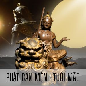 Lá Bồ Đề Phật Bản Mệnh Tuổi Mão Văn Thù Bồ Tát Khai Sáng Đại Trí, An Lạc Vĩnh Cửu