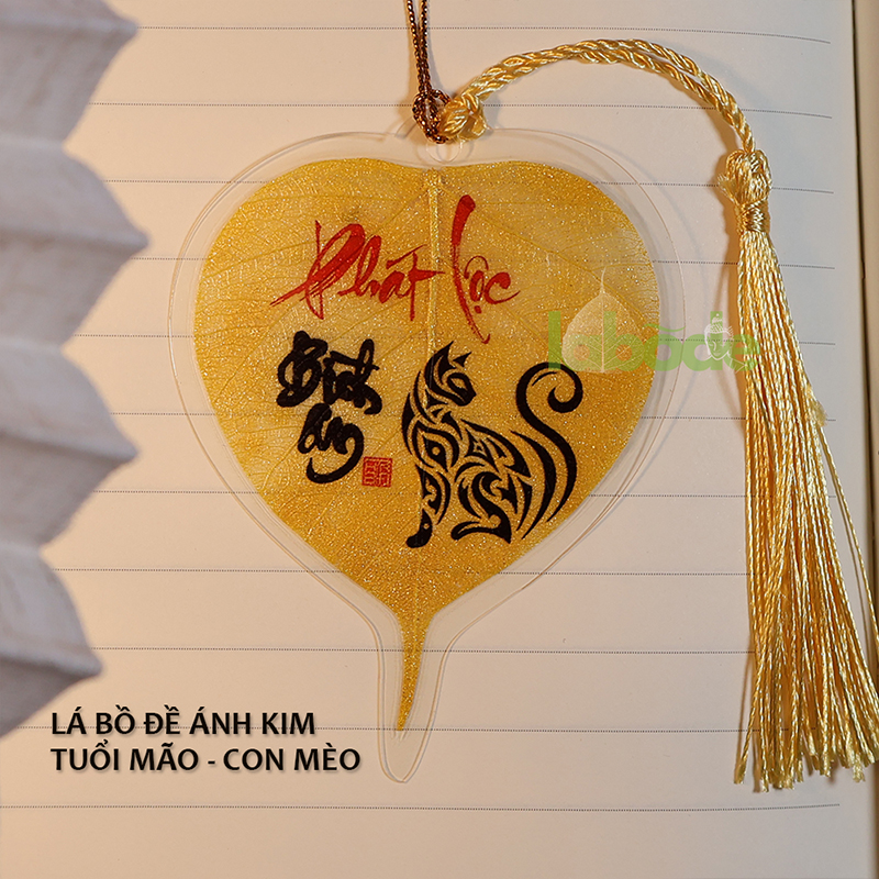 Lá Bồ Đề Tuổi Mão Ánh Kim biểu tượng may mắn và bình an