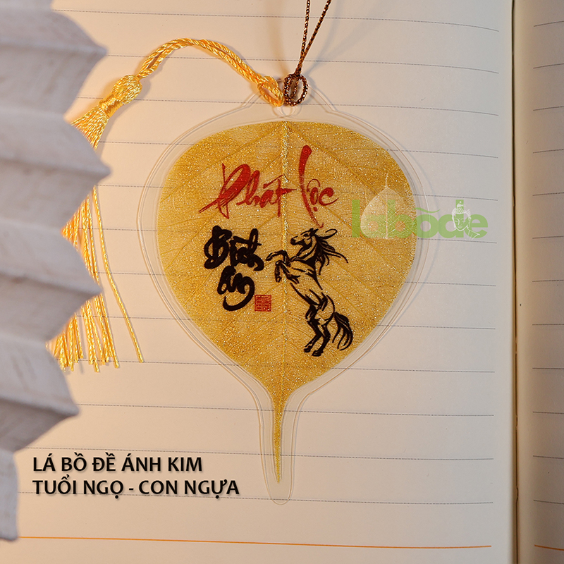 Lá Bồ Đề Tuổi Ngọ Ánh Kim biểu tượng may mắn và bình an