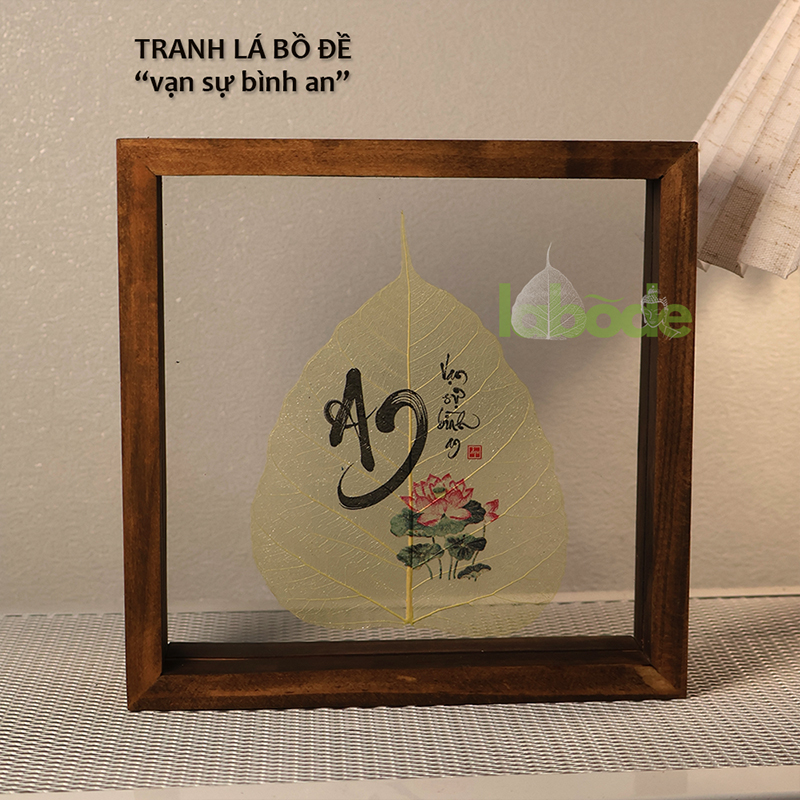 Tranh Lá Bồ Đề Vạn Sự Bình An cho một năm bình an